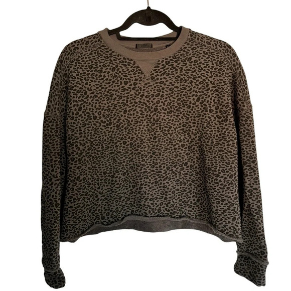 ATM ANTHONY THOMAS MELILLO French Terry Leopard Sweatshirt Size S - Picture 8 of 10